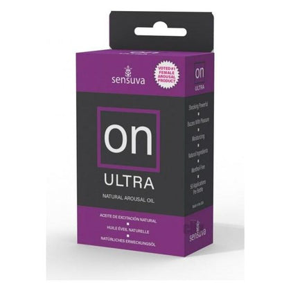 ON ULTRA Arousal Oil Medium Box - Arousal Enhancement for Clitoral Stimulation (Model UAO-5ML) - Female - Sensation-Boosting Formula - Vibrant Ruby