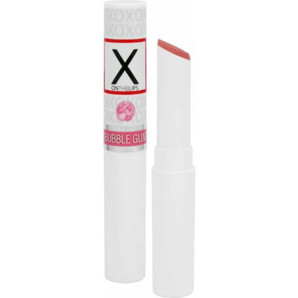 X On The Lips Buzzing Lip Balm With Pheromones Bubble Gum .75 Ounce - Adult Naughty Store