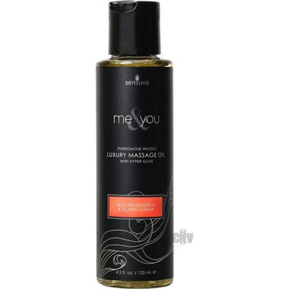 Me and You Passion Guava Luxury Massage Oil - Sensual Pheromone-Infused Body Enriching Moisturizer for Relaxation - 4.2oz - Adult Naughty Store