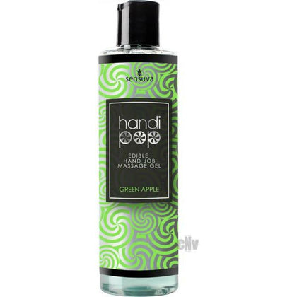 Handipop Massage Gel - Green Apple Flavored, 4.2oz - Adult Naughty Store