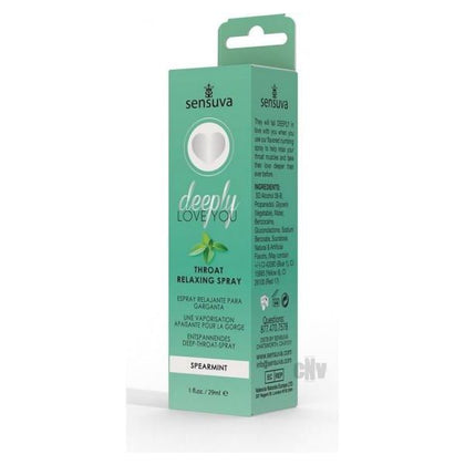 Introducing the Deeply Love You Throat Relaxing Spearmint Throat Desensitizing Spray (1 oz) - Model: [Model Name/Number] for Enhanced Throat Pleasure in Spearmint Green