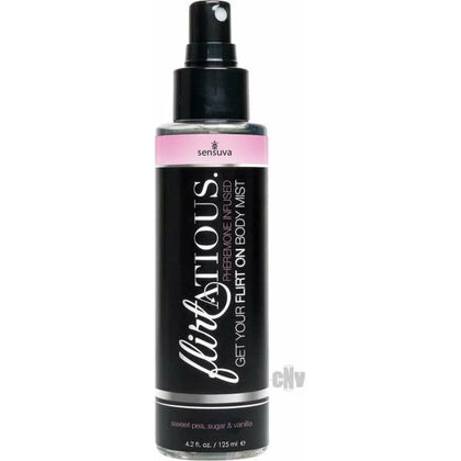 Seductive Elixir: Flirtatious Body Mist Vanilla 4.2oz - Arousing Pheromone-Infused Fragrance for Enhanced Sensuality - Adult Naughty Store