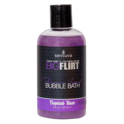 Sensual Pleasures Big Flirt Bubble Bath Tropical Tease 8oz - Arousal-Enhancing, Scented Bubble Bath for a Romantic and Flirty Experience - Adult Naughty Store