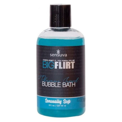 Sensual Pleasures: Big Flirt Bubble Bath Sensually Soft 8oz - Romantic Aromatherapy with Pheromones - Adult Naughty Store