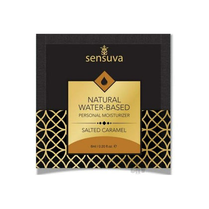 Sensuva Natural Personal Salt Caramel Foil 6ml Water-Based Lubricant for Enhanced Pleasure