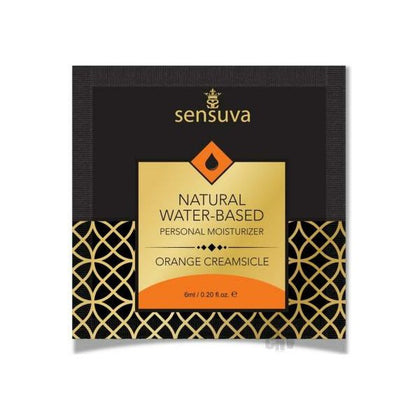 Sensuva Natural Water-Based Personal Lubricant - Orange Cream Foil 6ml