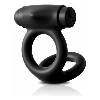 Sir Richard's Control Cock & Ball C-Ring Vibrating Black: The Ultimate Pleasure Enhancer for Men - Adult Naughty Store