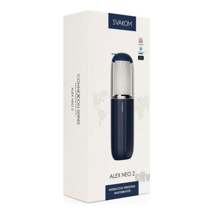 Alex Neo 2 Black Interactive Bluetooth-Controlled Thrusting Masturbator for Men - Ultimate Pleasure and Intense Satisfaction