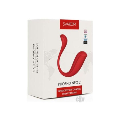Lustful Pleasures presents: Phoenix Neo 2 Red Interactive App Controlled Bullet Vibrator - The Ultimate G-Spot Stimulation for Mind-Blowing Pleasure