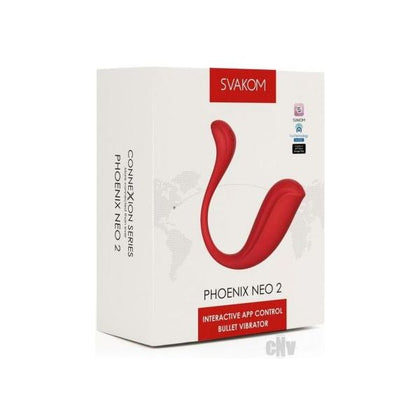 Lustful Pleasures presents: Phoenix Neo 2 Red Interactive App Controlled Bullet Vibrator - The Ultimate G-Spot Stimulation for Mind-Blowing Pleasure - Adult Naughty Store