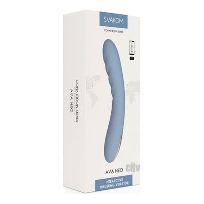SVAKOM Ava Neo Blue Smart G-Spot Vibrator 💙 - Bluetooth Controlled Interactive Pleasure Toy for Women