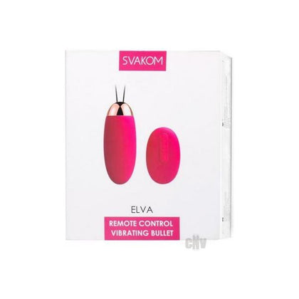 SVAKOM Elva E-1001 Remote Controlled Bullet Vibrator for Women - Intense Clitoral Stimulation - Pink-Gold