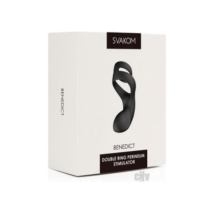 Svakom Benedict Black Double Ring Perineum Stimulator: The Ultimate Pleasure Experience for Men and Couples