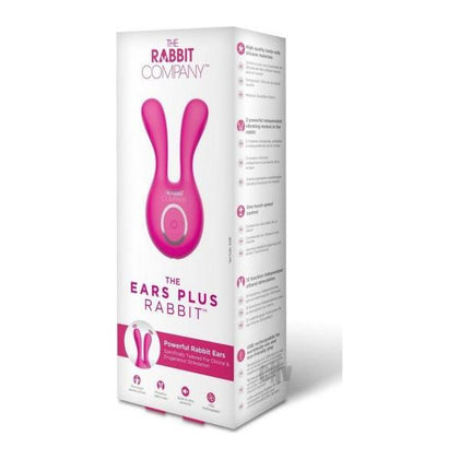 Hot Pink Ears Plus Rabbit Vibrator - Model EPR-2021: The Ultimate Clitoral and Erogenous Stimulation Device for Women in Hot Pink - Adult Naughty Store