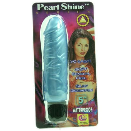 Pearl Shine Peter 5 Inch Vibrator - Blue, Waterproof, Multi-Speed - For Sensational Penetrative Pleasure
