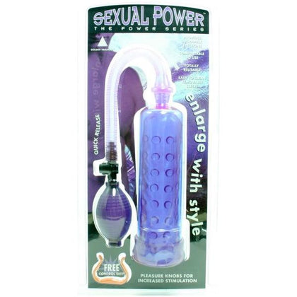 Introducing the Power Series Pleasure Knobs Penis Pump - Model P123, for Unforgettable Enlargement and Sensational Stimulation