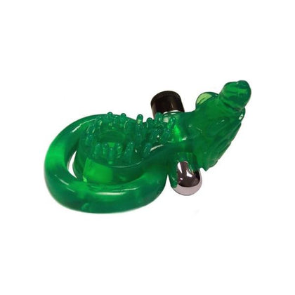 XTREME XTASY Green Turtle Vibrating Cock Ring Waterproof - The Ultimate Pleasure Enhancer for Couples