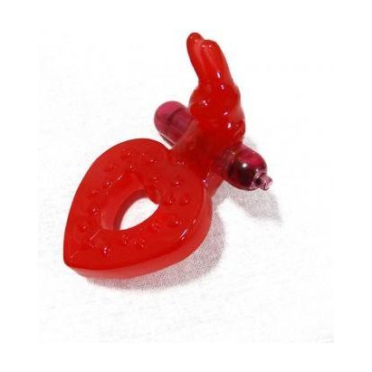 Ravishing Red Silicone Xtasy Rabbit Series - Model XR-500 - Ultimate Couples Vibrating Ring for Intense Pleasure