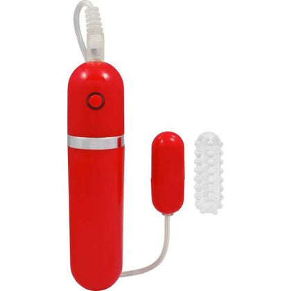 Introducing the Luscious Pleasure 10-Function Bullet Vibe - Red: The Ultimate Sensory Delight
