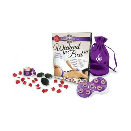 Behind Closed Doors Weekend In Bed III Tantric Massage Kit - Ultimate Pleasure Experience for Couples - Model: WIBIII-001 - Unisex - Full Body Sensual Stimulation - Luxurious Black