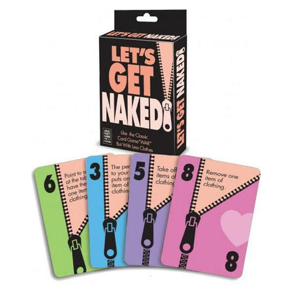 Introducing the Sensual Pleasures Let's Get Naked Card Game - The Ultimate Intimate Experience for Couples and Friends - Adult Naughty Store