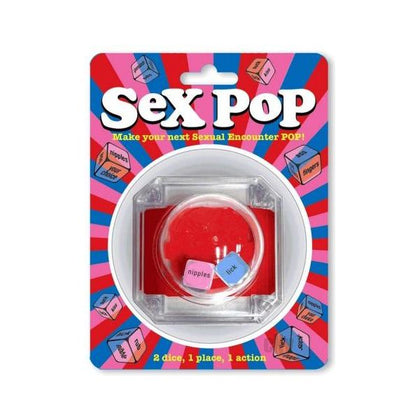 Introducing the SensaPleasure Sex Pop Popping Sex Dice Game - Model SP-2000 - For Couples - Enhance Intimacy and Spontaneity - Nipple, Fingers, Lips, Ass - Playful Pink