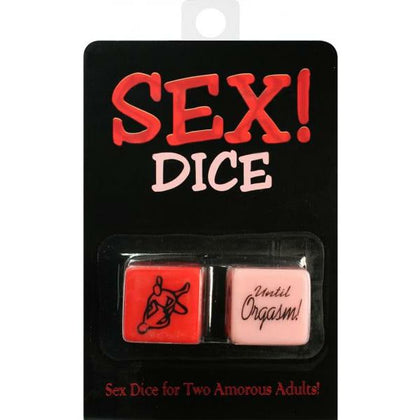 Introducing the Intimate Pleasures Red and Pink Sex Dice Set - The Ultimate Adult Game for Couples - Adult Naughty Store