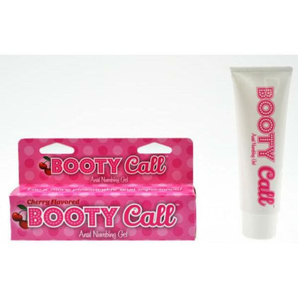 Introducing the Booty Call Anal Numbing Gel Cherry 1.5oz - The Ultimate Pleasure Enhancer for Sensational Anal Play! - Adult Naughty Store