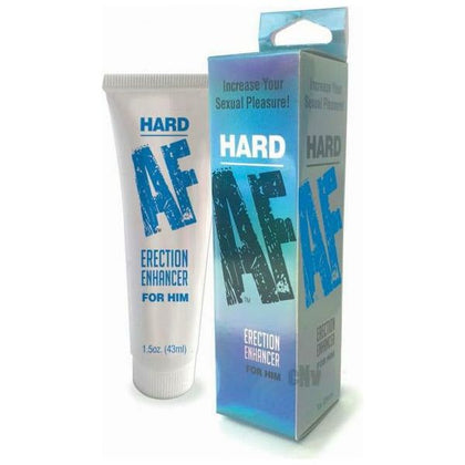 Little Genie Hard AF Erection Enhancer Cream - Intense Erection Enhancer for Long-Lasting Pleasure - Model: Hard AF-100 - Unisex - Intimate Stimulation - Vibrant Pink - Adult Naughty Store