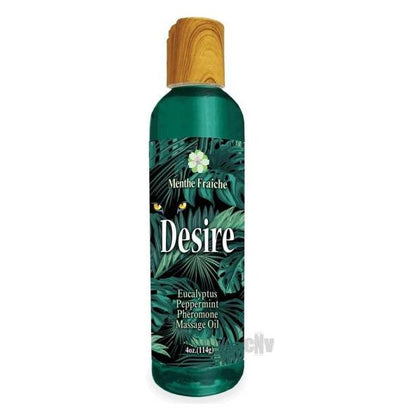 Little Genie Desire Pheromone-Enhanced Massage Oil - Eucalyptus and Peppermint - 4oz