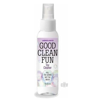 Good Clean Fun Spray Lavender 2oz - Anti-Bacterial Sex Toy Cleaner for All Types of Toys - Adult Naughty Store