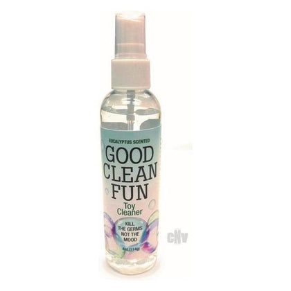 Good Clean Fun Eucalyptus 4oz Toy Cleaner Spray for All Personal Pleasure Products - Model EC4 - Gender Neutral - Hygienic Cleaning for Intimate Areas - Refreshing Eucalyptus Scent - Adult Naughty Store