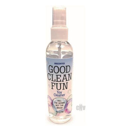 Good Clean Fun Natural 4oz - All-in-One Toy Cleaner Spray for Personal Pleasure Products - Model GCFTC-4 - Unisex - Hygienic Cleaning Solution for Intimate Areas - Clear - Adult Naughty Store