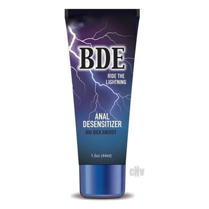 BDE Anal Desensitizer Cream - Model BD-1001 - Enhance Comfort and Pleasure for Anal Play - Unisex - Intensify Your Experience - Electric Blue