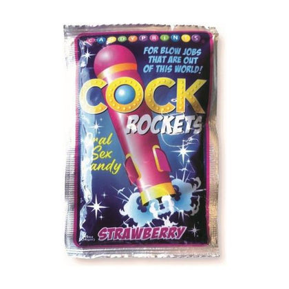 Strawberry Cock Rockets Oral Sex Candy - Deliciously Fun Pleasure for All Genders in a Strawberry Flavor