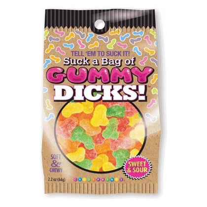 Candy Delights: Cp Suck A Bag Gummy Dicks 4oz - Naughty Fruit Flavored Gummy Candy for Playful Adults