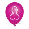 Introducing the Playful Pleasures Super Fun Penis Balloons: Assorted Colors, Pack of 8 - Adult Naughty Store