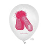 Introducing the Playful Pleasures Mini Penis Latex Balloons - Double-Sided Images, Pack of 8 - Adult Naughty Store