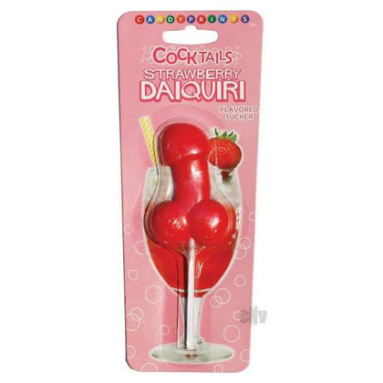 Sweet Sensations Strawberry Daiquiri Cocktail Sucker - Non-Alcoholic Lollipop for Intense Flavor