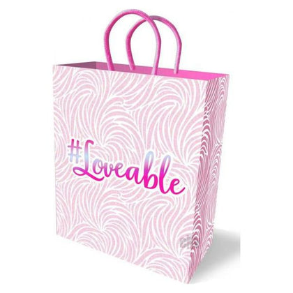 Introducing the Sensual Pleasures #Loveable Pale Blue Print Gift Bag - The Perfect Presentation for Your Sweetheart's Special Surprise