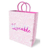 Introducing the Sensual Pleasures #Loveable Pale Blue Print Gift Bag - The Perfect Presentation for Your Sweetheart's Special Surprise - Adult Naughty Store