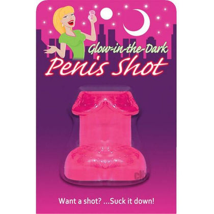 Pink Glow In The Dark Penis Shot Glass - Illuminating Pleasure for All Genders - Adult Naughty Store