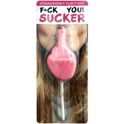 Strawberry Flavored F*ck You! Sucker - The Perfect Naughty Treat for a Sweet Revenge