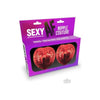 Sexy AF Nipple Hearts Red - Reusable Silicone Adhesive Nipple Couture for Women - Model: Hearts Red - Enhance Your Sensuality and Confidence - One Size Fits All - Adult Naughty Store