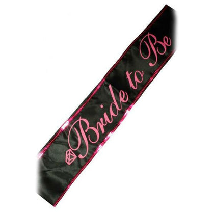 Introducing the Sensual Bliss Bride To Be Adjustable Party Sash in Black-Pink - The Ultimate Celebration Essential for a Memorable Night - Adult Naughty Store