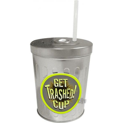 TrashCan Sipper - The Ultimate Leak-Proof Metal Cup with Removable Lid and Hard Plastic Straw - Adult Naughty Store