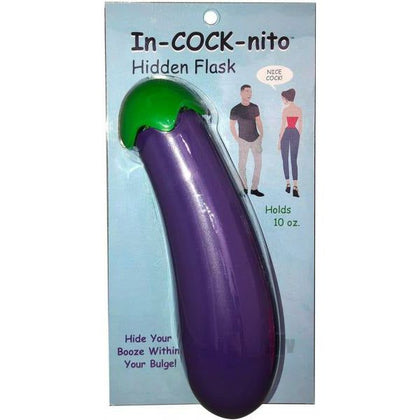Introducing the Discreet Pleasure Co. In-cock-nito Flask: The Ultimate Concealed Booze Holder for Events!