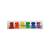 Introducing the Sensa Pleasure Ladies Night Rainbow Shot Glass Set - Assorted Colors - 6 Each - Adult Naughty Store