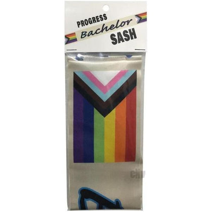 Bachelor's Pride - Progress Bachelor Sash, The Ultimate Statement Piece for LGBTQ+ Celebrations