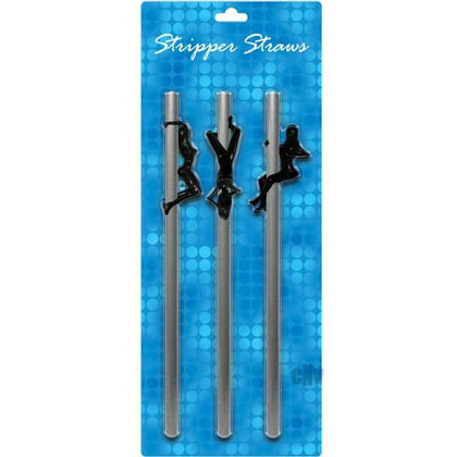 Introducing the Sensation Strippers Deluxe Silver Female Straws - Model SS-3F, Pleasure for Any Cup, 3 Pack